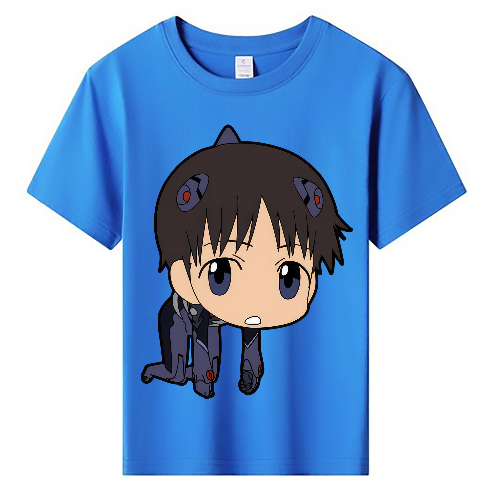 （画像用） EVA 新世紀エヴァンゲリオン 綿100％キッズTシャツ（フロントプリント）